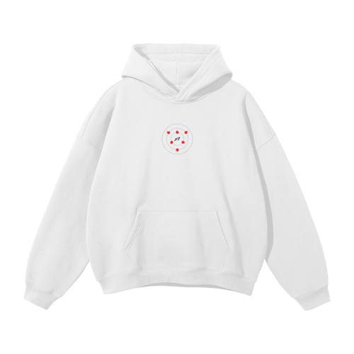 Hoodie Streetwear Eye of the Moon Blanc