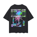 T-shirt Streetwear Data Flow Noir