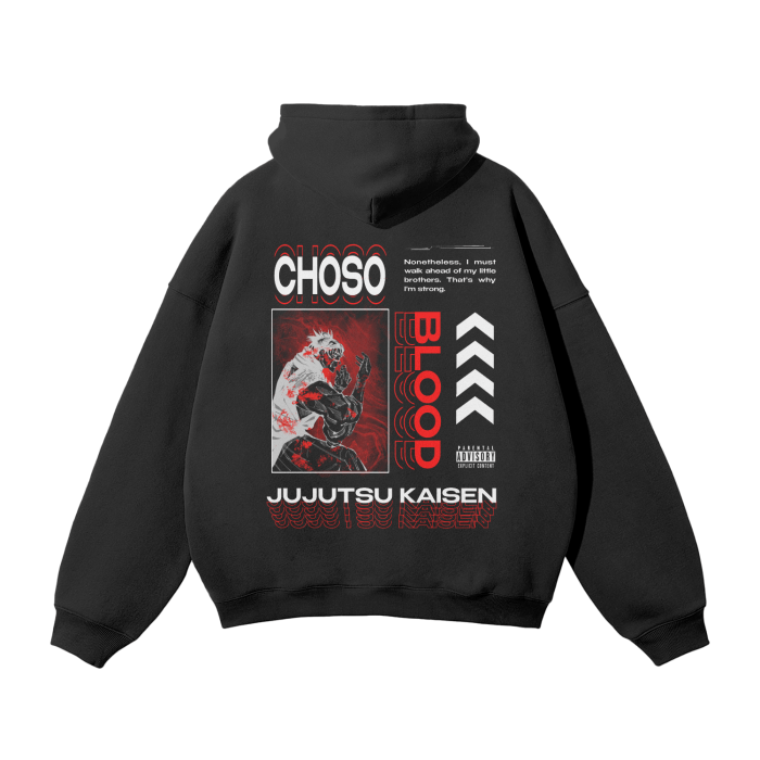 Hoodie Streetwear Crimson Flow