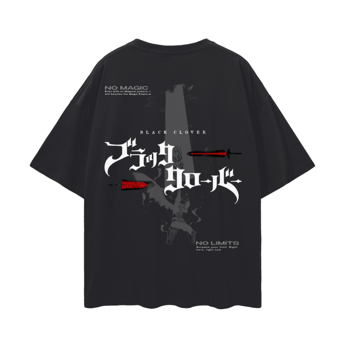 T-shirt Streetwear Grimoire Rise Noir