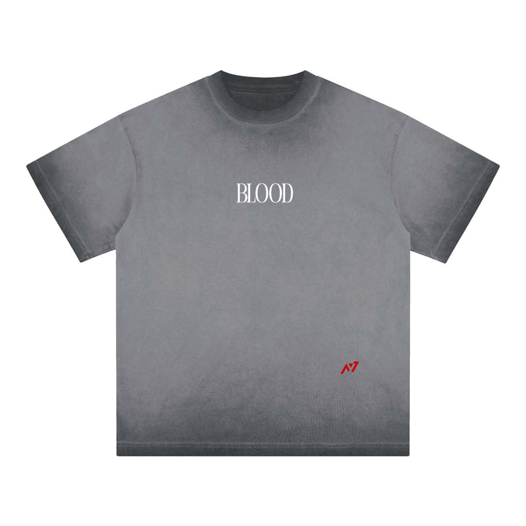 T-shirt Streetwear BLOOD Délavé