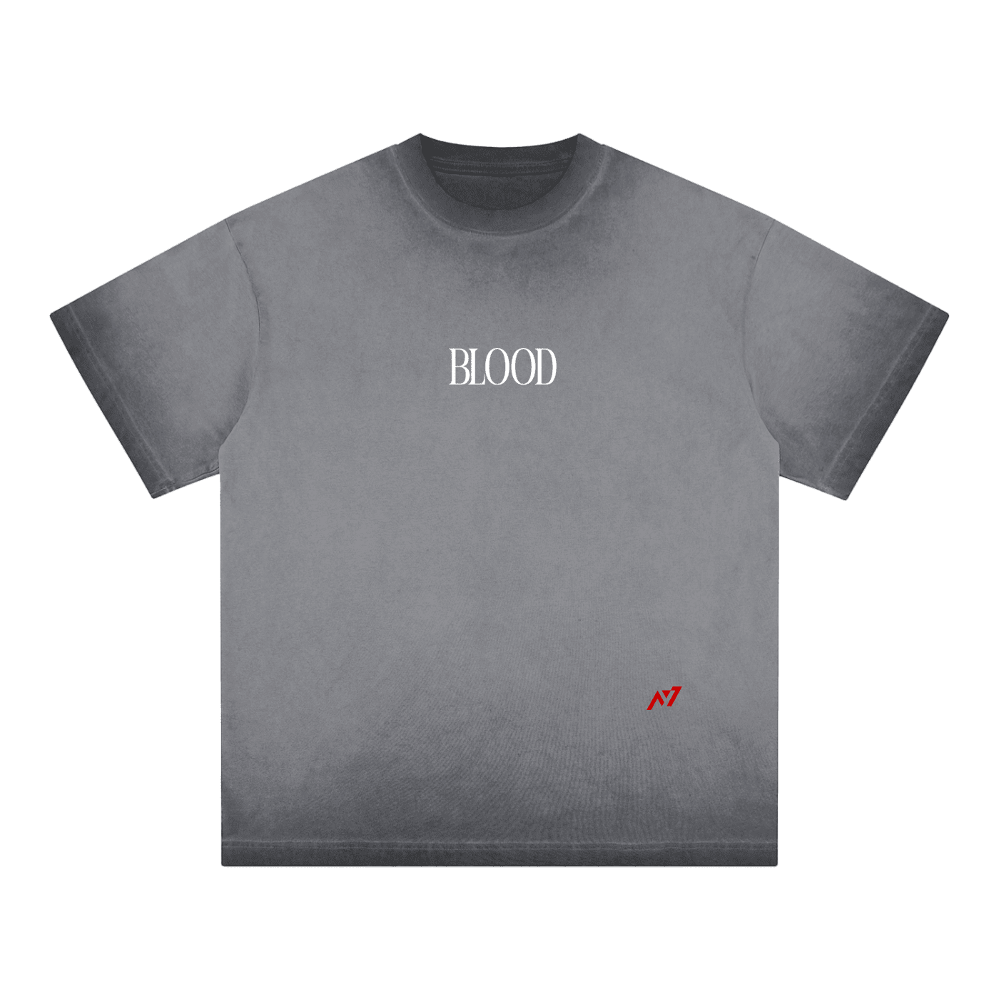T-shirt Streetwear BLOOD Délavé