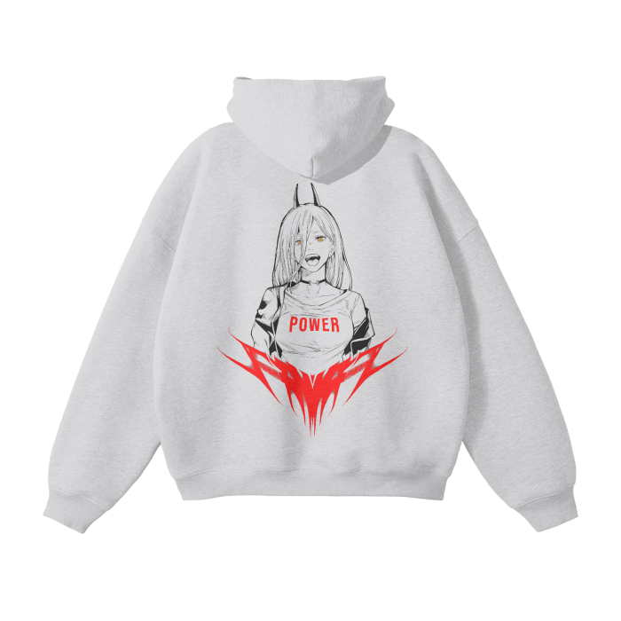 Hoodie Streetwear Blood Fiend Gris