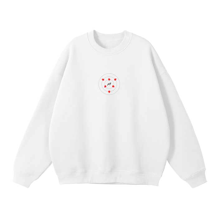 Sweatshirt Streetwear Eye of the Moon Blanc