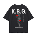 T-shirt Streetwear Rising Knockout K.B.G. Noir