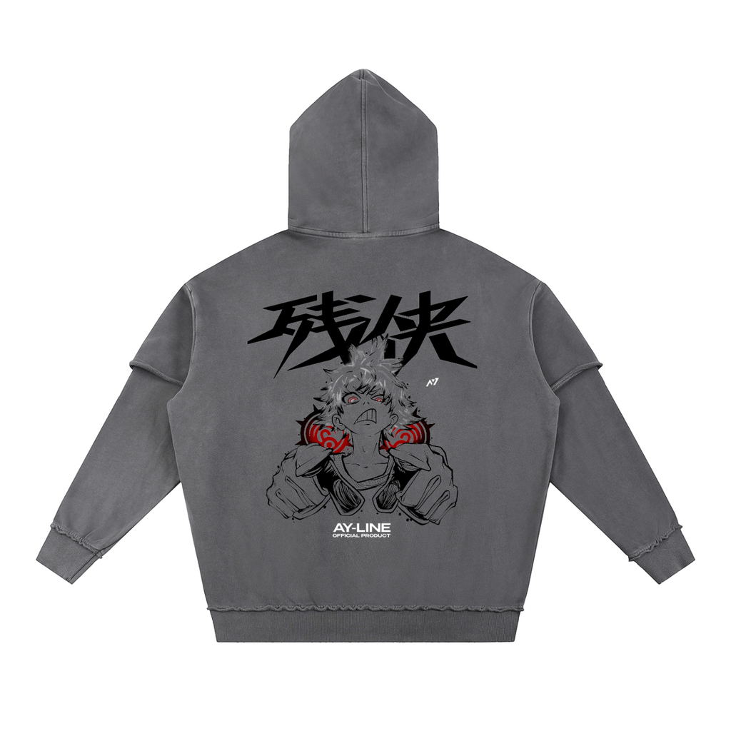 Hoodie Streetwear Déchiré Scrap God