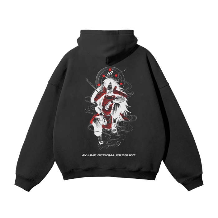 Hoodie Streetwear Eye of the Moon Noir