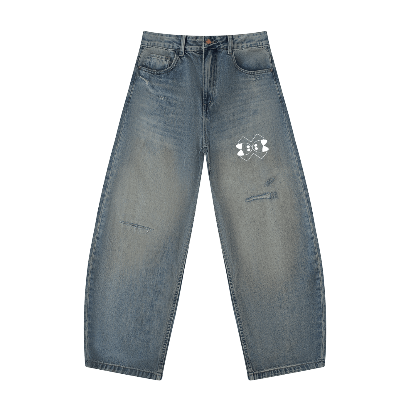 Jeans Barrel Leg Monster Point
