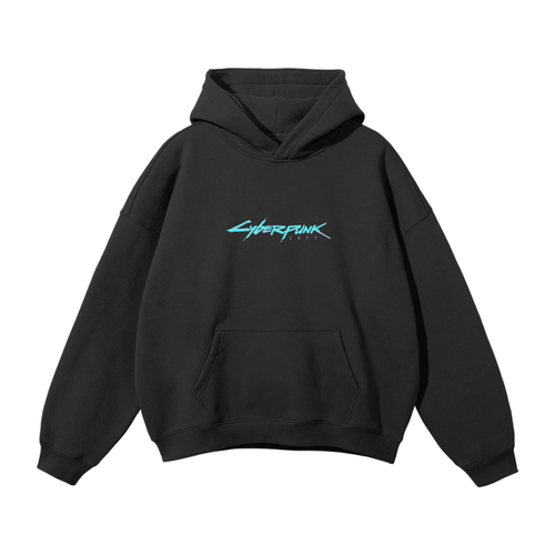 Hoodie Streetwear Data Flow Noir