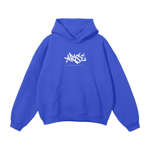 Hoodie Streetwear God Statue Bleu