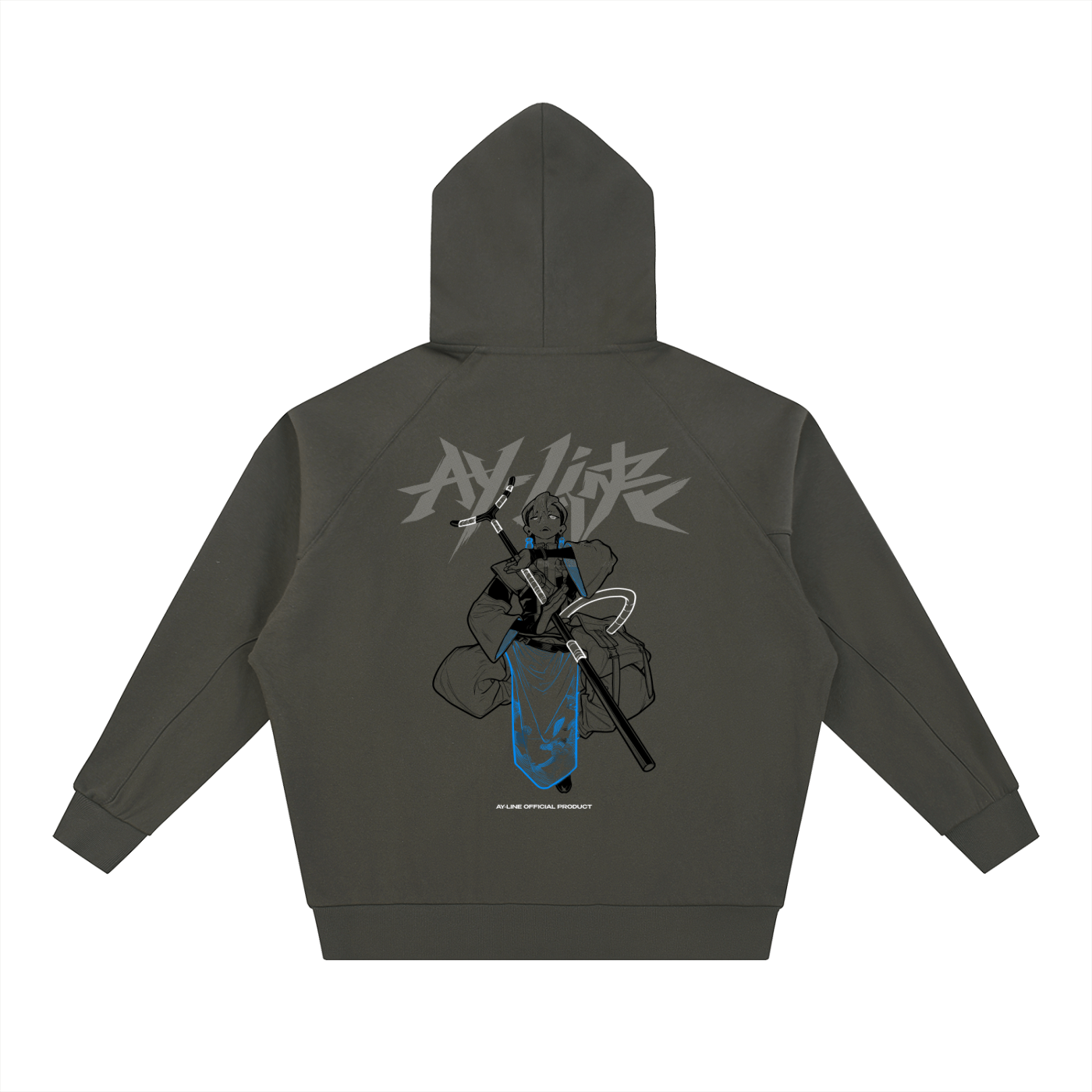 Hoodie Streetwear Zippé Azure Divider