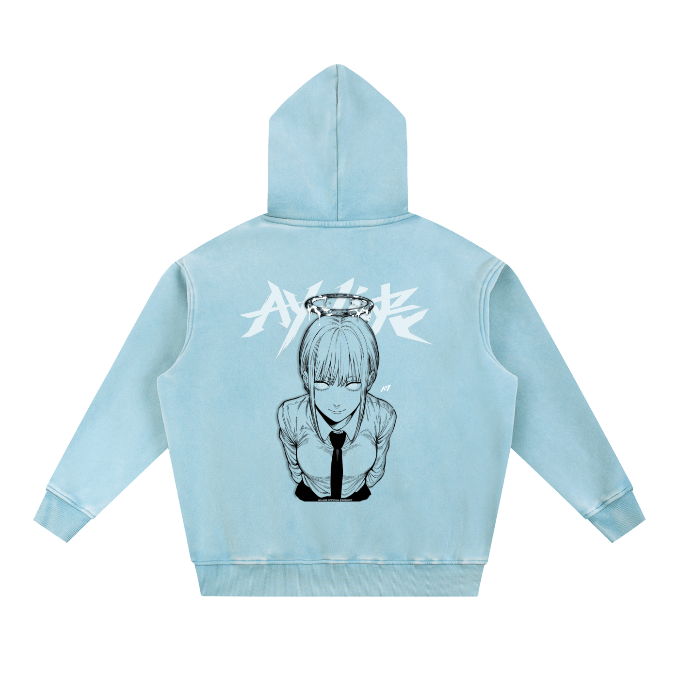 Hoodie Streetwear Red Authority Délavé
