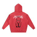 Hoodie Streetwear Red Authority Délavé