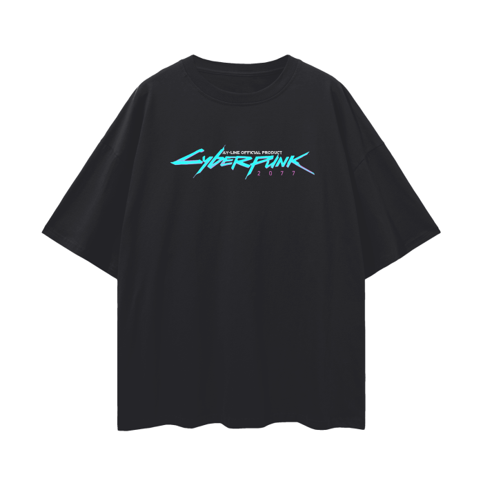T-shirt Streetwear Data Flow Noir