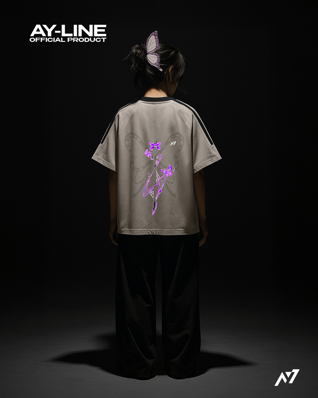 T-shirt Streetwear Crewneck Butterfly Fang