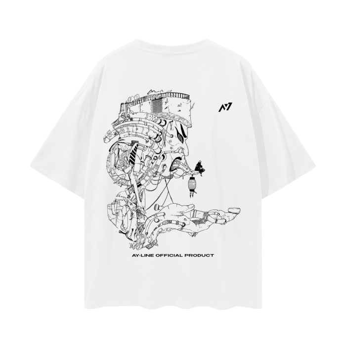 T-shirt Streetwear Cycle of Despair Blanc