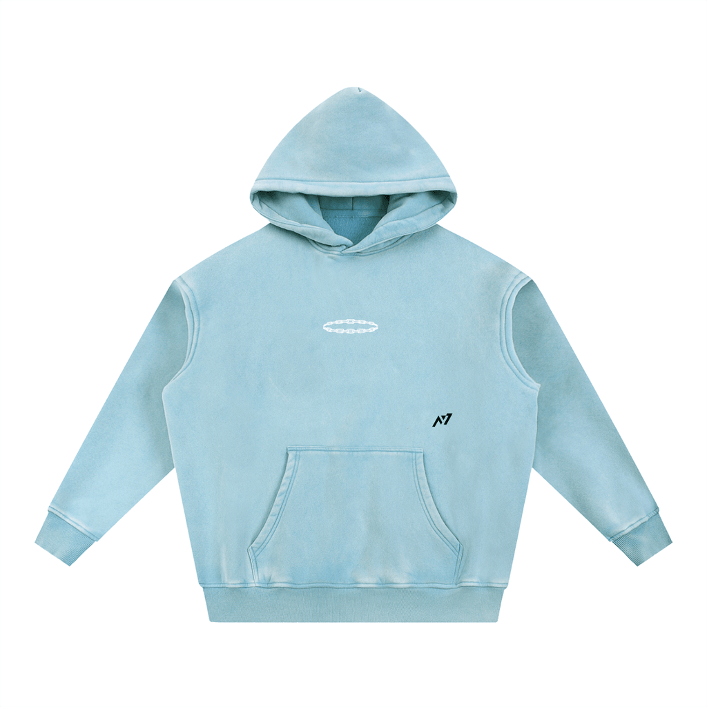 Hoodie Streetwear Red Authority Délavé