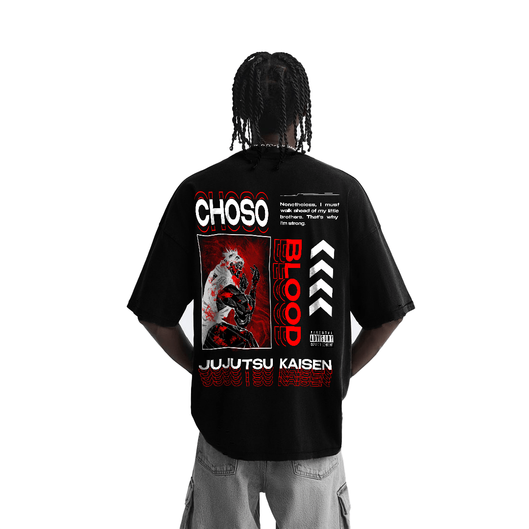 T-shirt Streetwear Crimson Flow