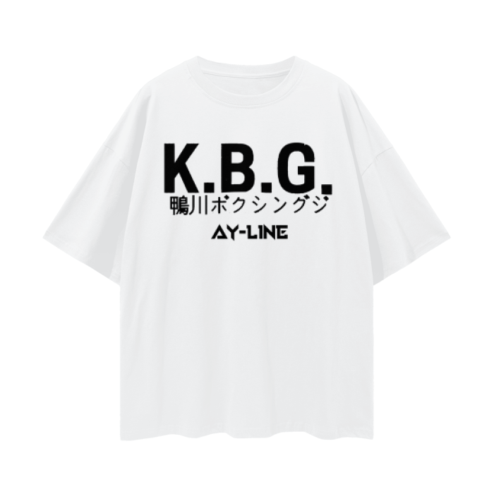 T-shirt Streetwear Rising Knockout Blanc
