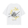 T-shirt Streetwear Silent Flash Blanc