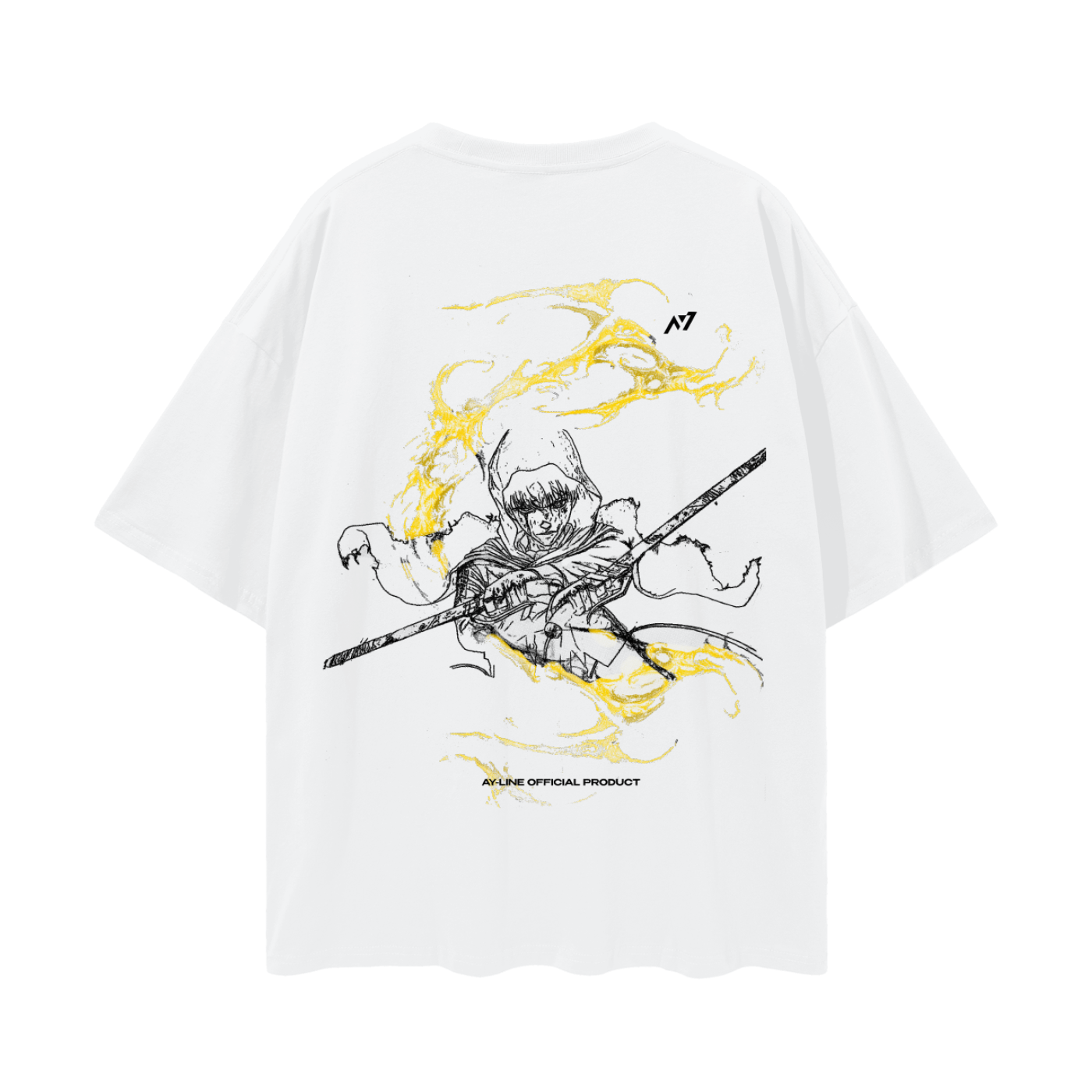 T-shirt Streetwear Silent Flash Blanc