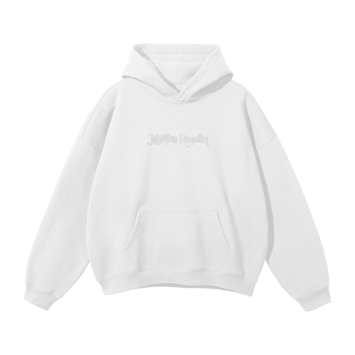 Hoodie Streetwear Cursed Companion Graffiti Blanc