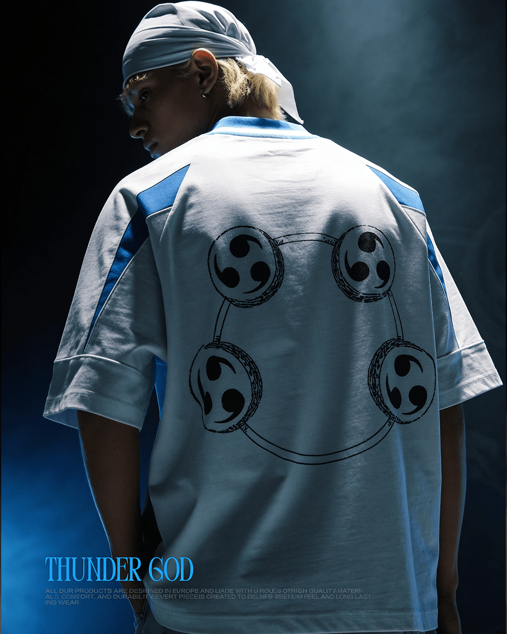 T-shirt Racing Thunder God