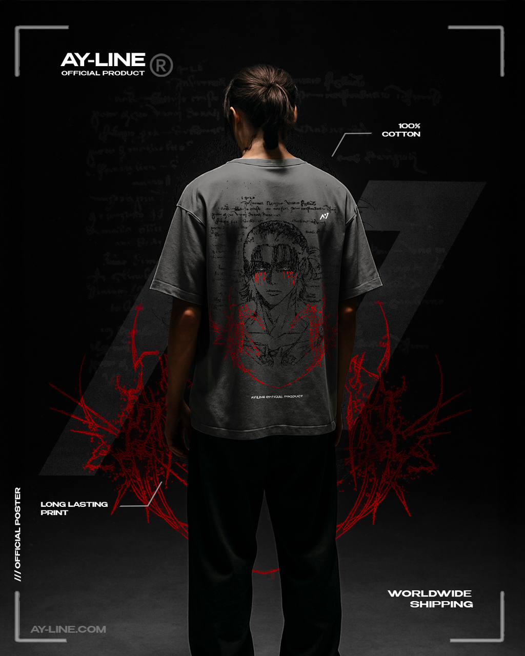 T-shirt Streetwear The Unforgiven Path Gris