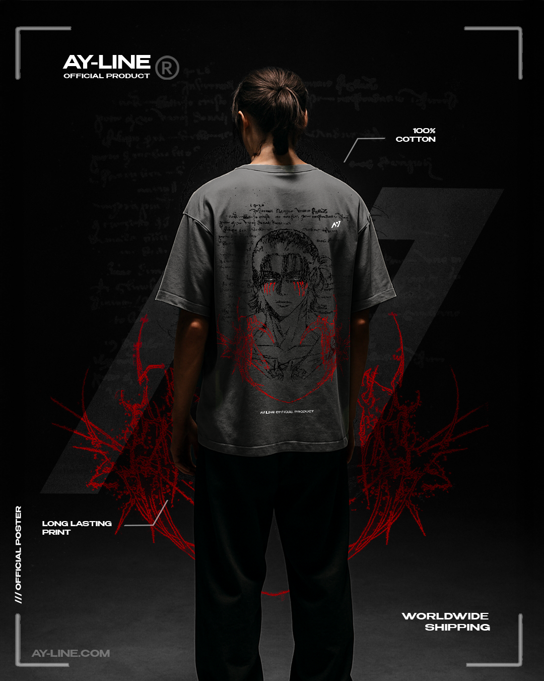 T-shirt Streetwear The Unforgiven Path Gris