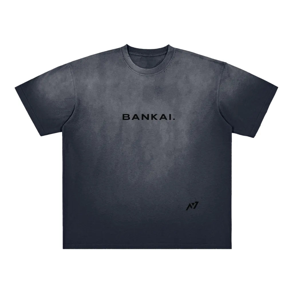 T-shirt Streetwear Blade of Justice Hollow Gris Délavé Heavy Weight