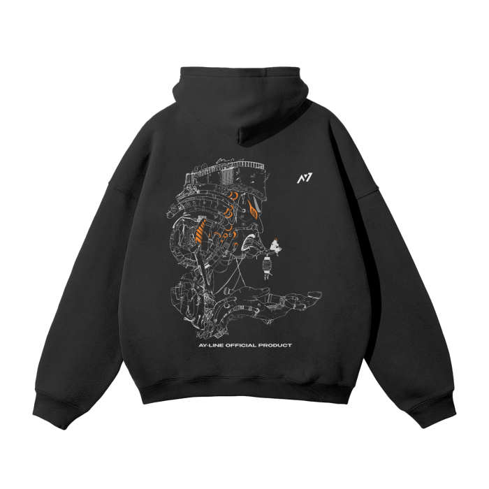 Hoodie Streetwear Cycle of Despair Noir