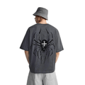 T-shirt Streetwear Dark Charisma Spider Gris Heavy Weight