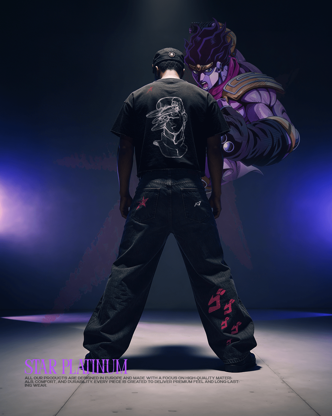 T-shirt Streetwear Star Platinum