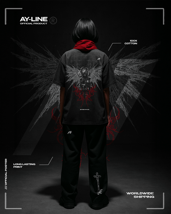 T-shirt Streetwear For His Sake Délavé Foncé