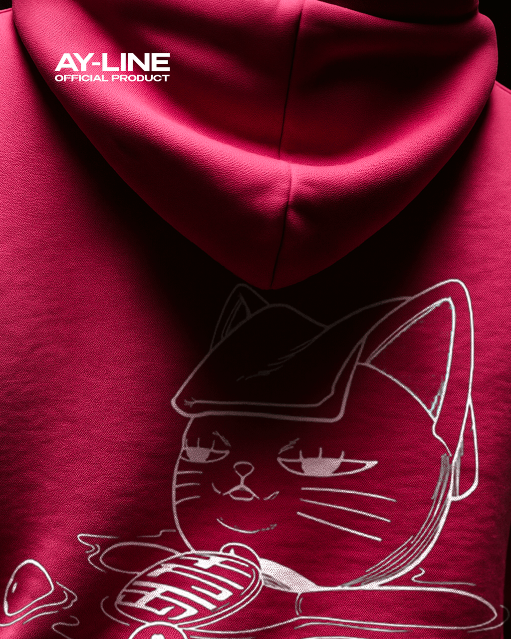 Hoodie Streetwear Oversize Psychic Cat