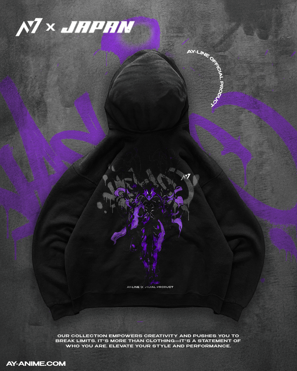 Hoodie Streetwear King of the Ants Noir