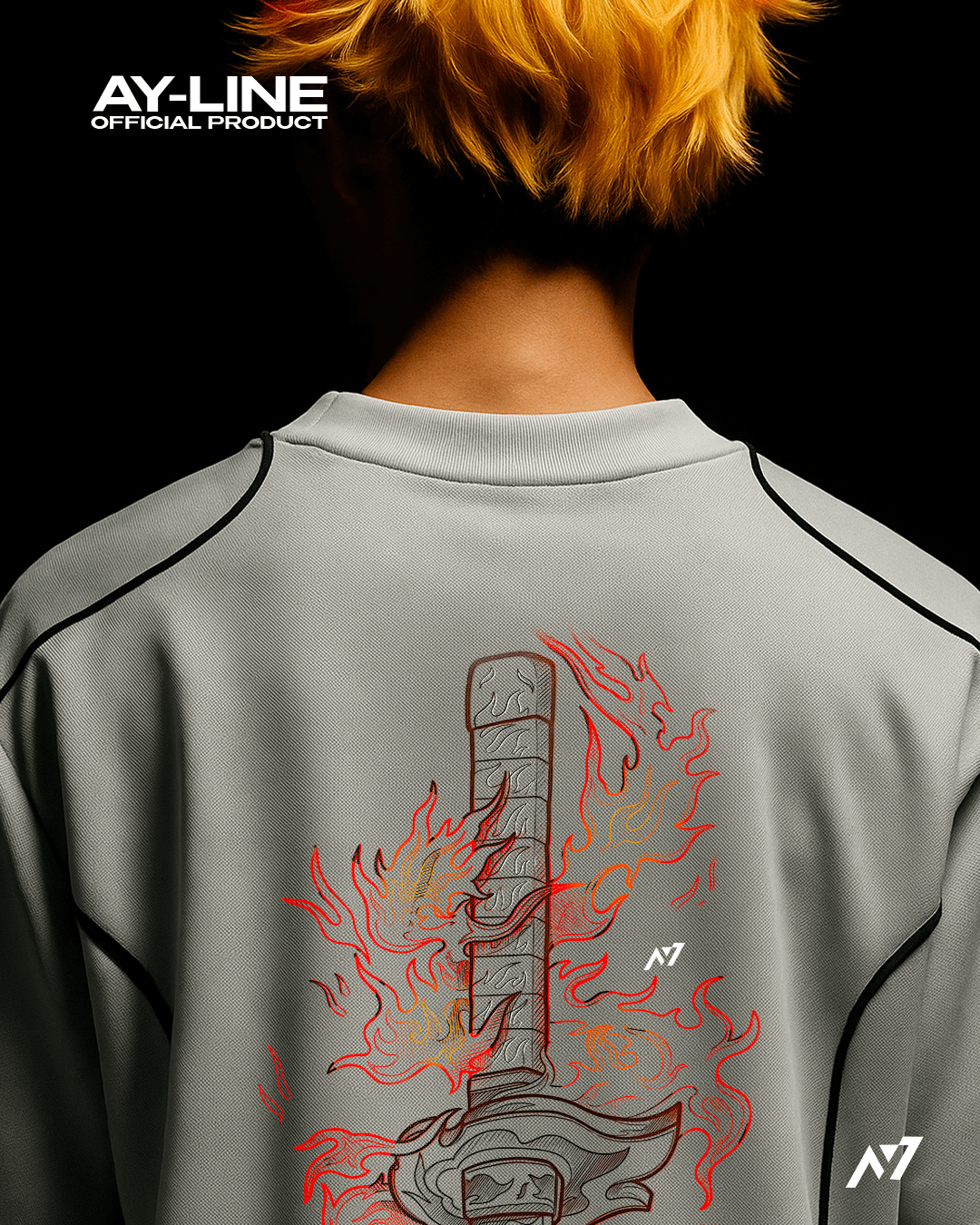 T-shirt Racing Streetwear Fire Hashira