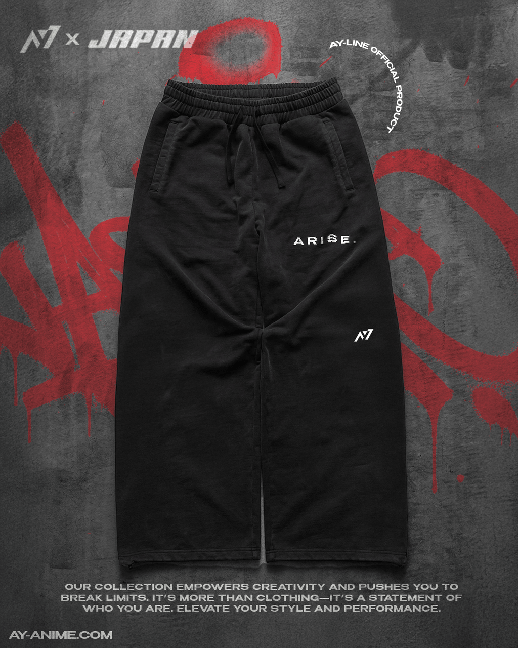 Joggers Streetwear Baggy Délavés Demonic Blade