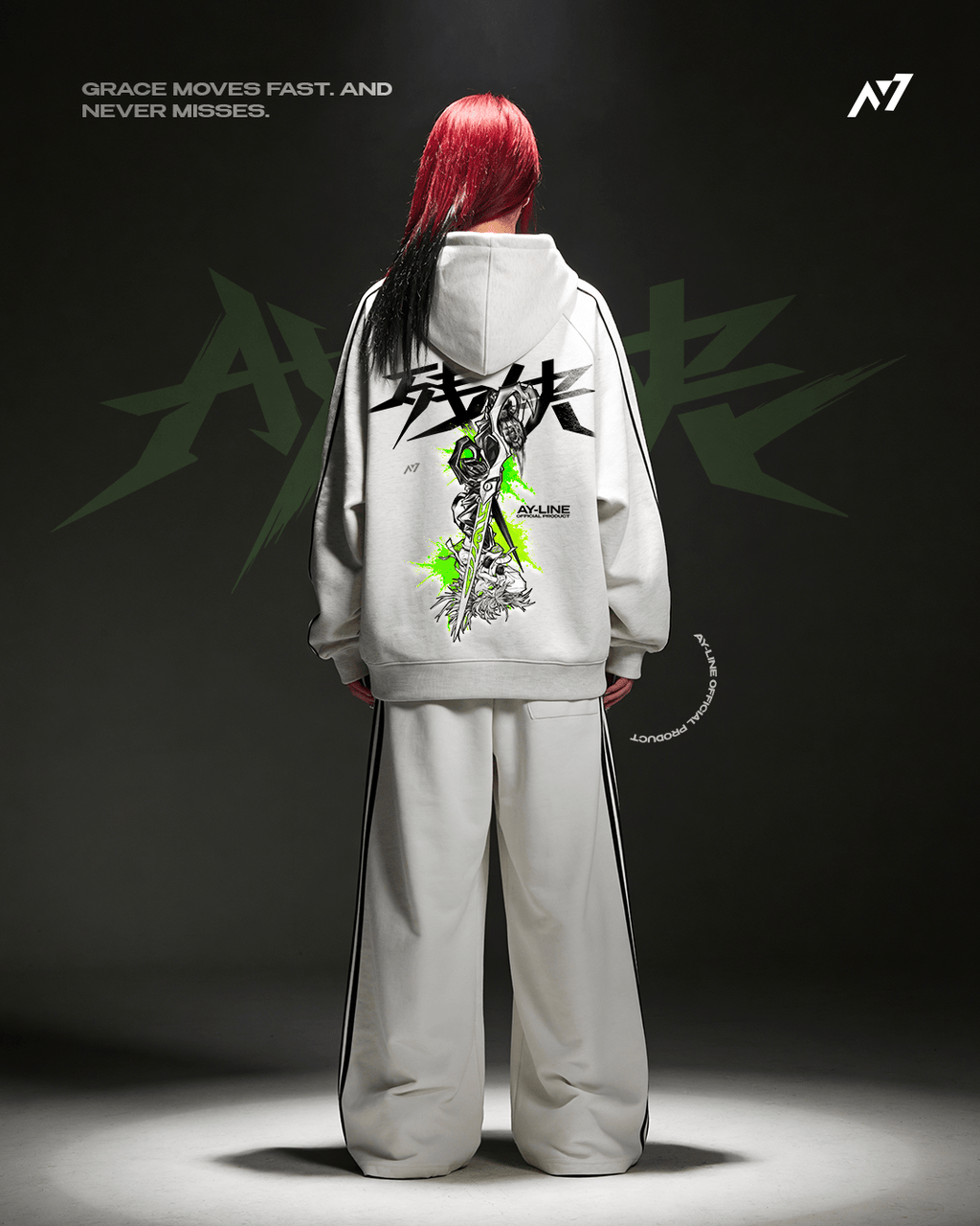 Hoodie Rayé Neon Remorse