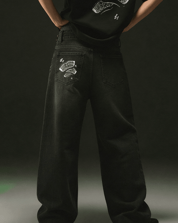Jeans en Denim Steel Balll