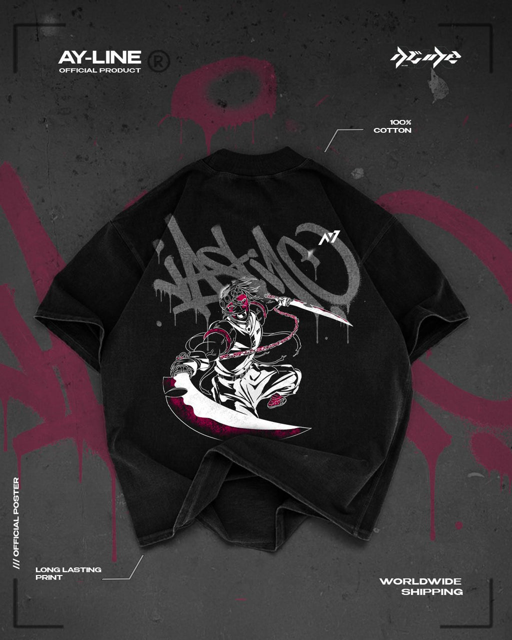T-shirt Streetwear Scarlet Blades