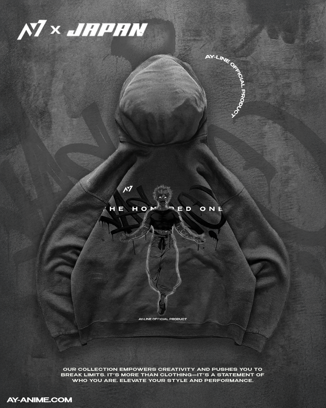 Hoodie Streetwear The Honored One 3.0