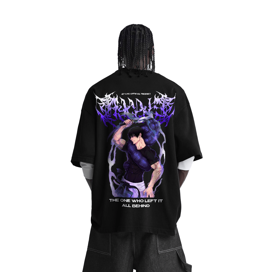 T-shirt Streetwear The One Who Left It All Behind Noir Heavyweight