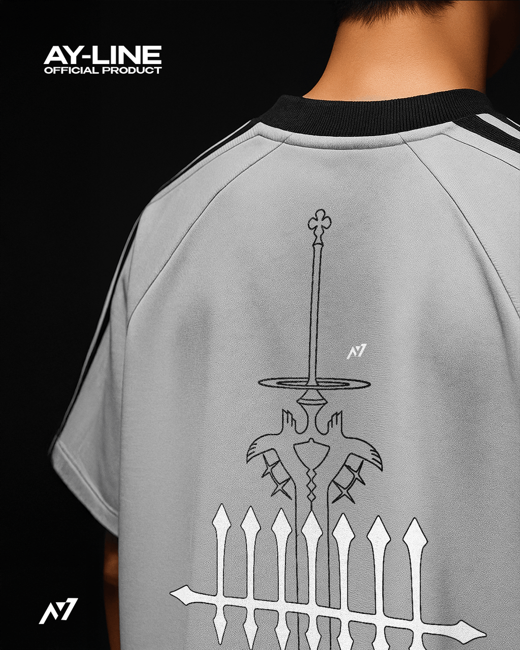 T-shirt Streetwear Crewneck Chosen One Blanc